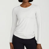Women's Long Sleeve Lux-Tech Shirt in White