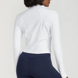 SA Cropped Contour Jacket in White