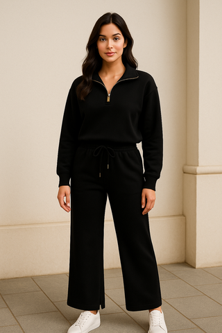 Marlow Half-Zip Jacket - Black