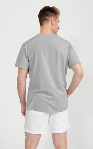 Men's Pima Split-Hem Tee in Sleet