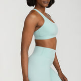 Beyond V2 Sports Bra in Pastel Turquoise