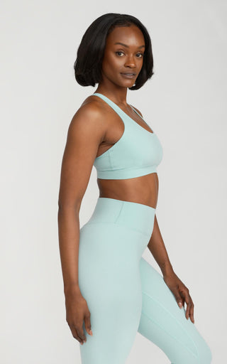 Beyond V2 Sports Bra in Pastel Turquoise