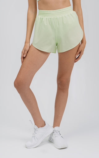 Break Your Pace High-Rise Running Short 3" in Reed Green