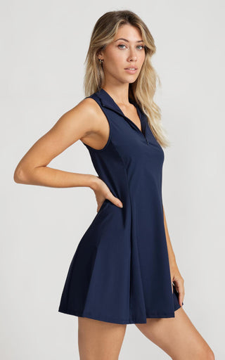 All Day Performance Dress in Navy