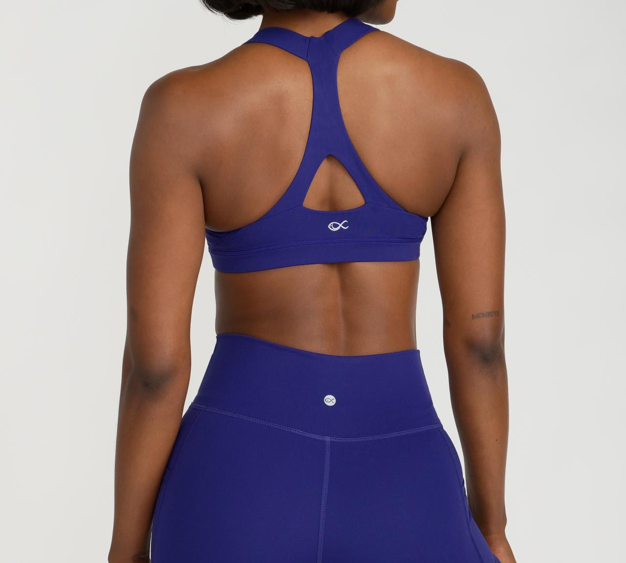 Long Sleeve Fitted Crop Top in Navy – Southern Athletica