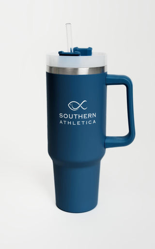 SA 40-oz Tumbler with Handle, Straw, and Lid