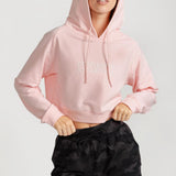 Women's Cropped Hoodie in Pinkesque