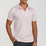 Men's Cooling Performance Golf Polo Shirt Pink