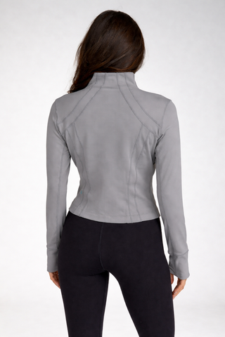 SA Cropped Contour Jacket in Frost Gray