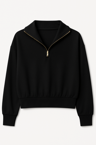 Marlow Half-Zip Jacket - Black