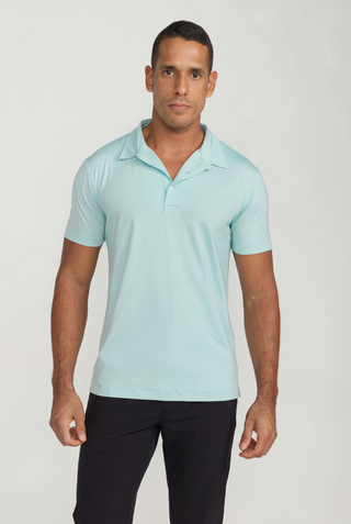 SA Performance Polo - Pastel Turquoise