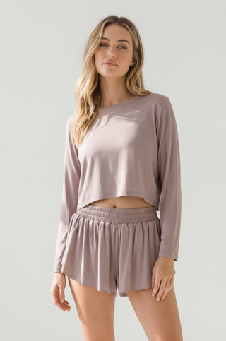 Luv Crop Long Sleeve - Etherea