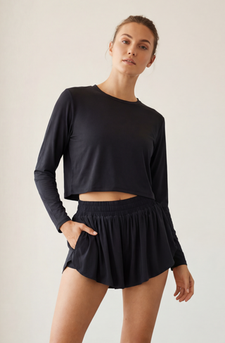 Luv Crop Long Sleeve - Black
