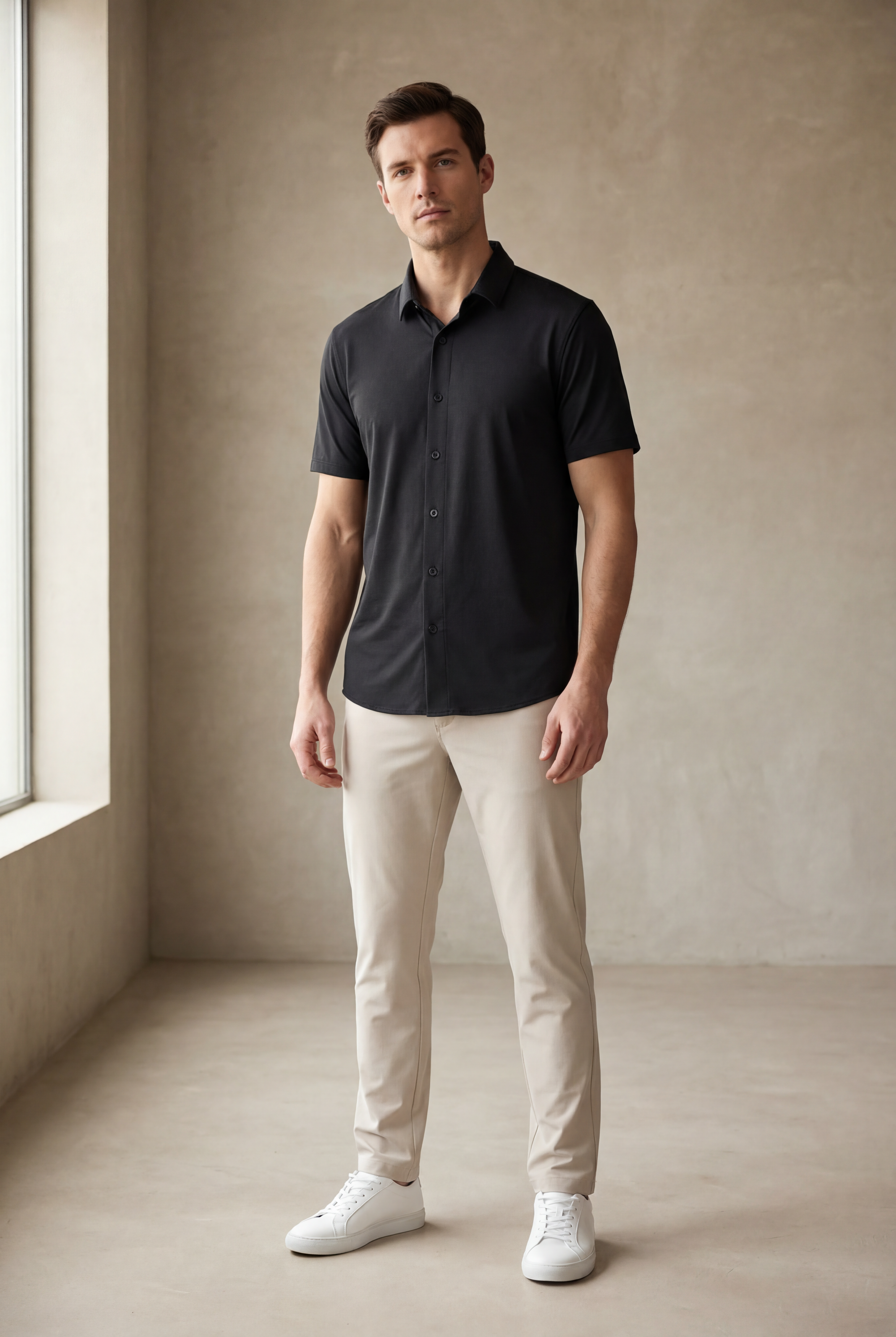 active dress shirts Amazon.com: &COLLAR Mens White Dress Shirt with 4-Way Stretch, Wrinkle Free, Extra Small Slim Fit, Long Sleeve Button Down for Men