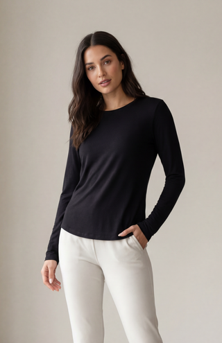 The Everyday Long Sleeve in Black