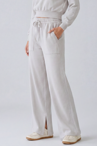 Marlow Wide-Leg Jogger - Glacier Gray