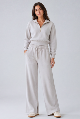 Marlow Wide-Leg Jogger - Glacier Gray