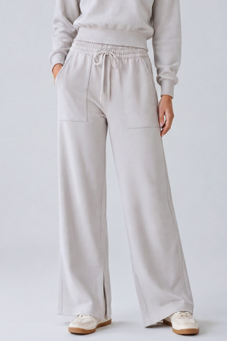 Marlow Wide-Leg Jogger - Glacier Gray