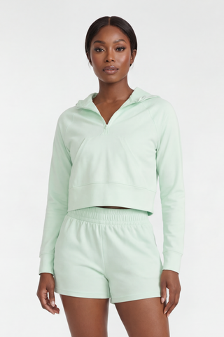 Nula Half Zip Hoodie in Ambrosia