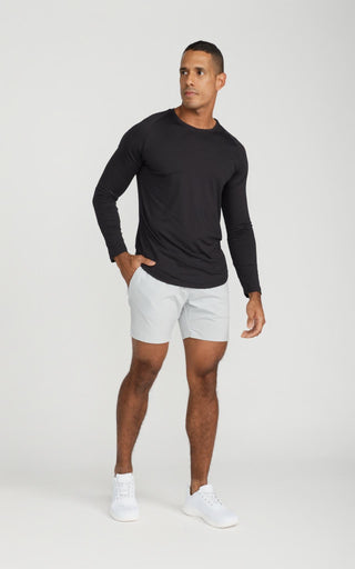 Men's Long Sleeve Lux-Tech Shirt in Black