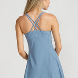 On The Go Dress in Blue Shadow
