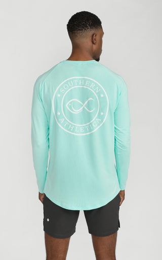 Long Sleeve Performance Cooling Shirt UPF 50 in Beach Glass