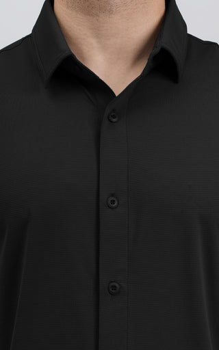 SA Active Button-Up Shirt - Black