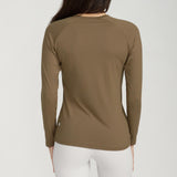 Women's Long Sleeve Lux-Tech Shirt in Military Olive