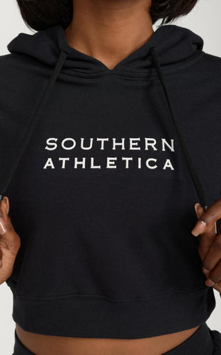 Women's Cropped Hoodie in Black