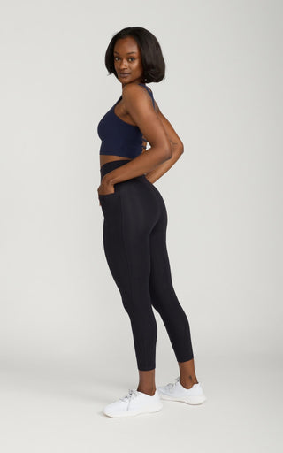 Bliss Legging 23" With Pockets in Black