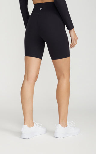 Bliss Biker Short 8" in Black