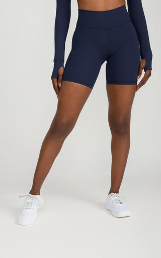 Bliss Biker Short 8" in Navy