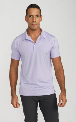 Men's Cooling Performance Golf Polo Shirt Purple