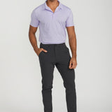 Men's Cooling Performance Golf Polo Shirt Purple