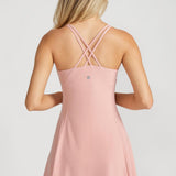 On The Go Dress in Rose Tan