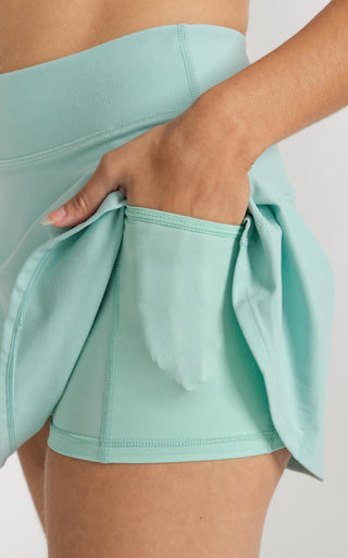 Bliss Skort 13" in Pastel Turquoise