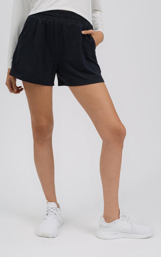 Cozy High-Rise Comfort Short - Black