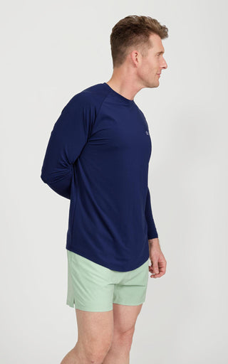 Long Sleeve Performance Cooling Shirt UPF 50 in Navy