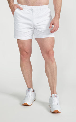 Casual Stretch Short 5” in White