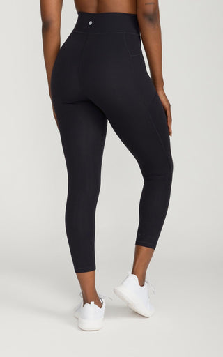 Bliss Legging 23" With Pockets in Black