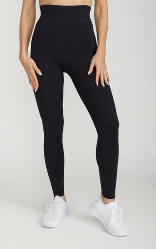 Bliss Legging 28" With Pockets in Black