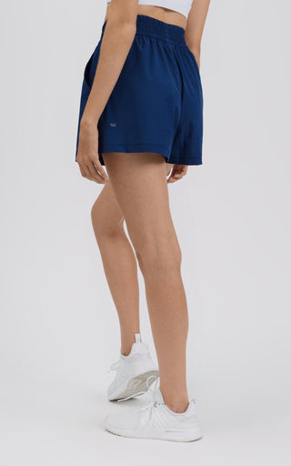 Summit Short High-Rise Woven Stretch - Navy