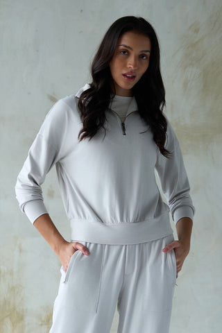 Marlow Softknit Half-Zip - Glacier Gray