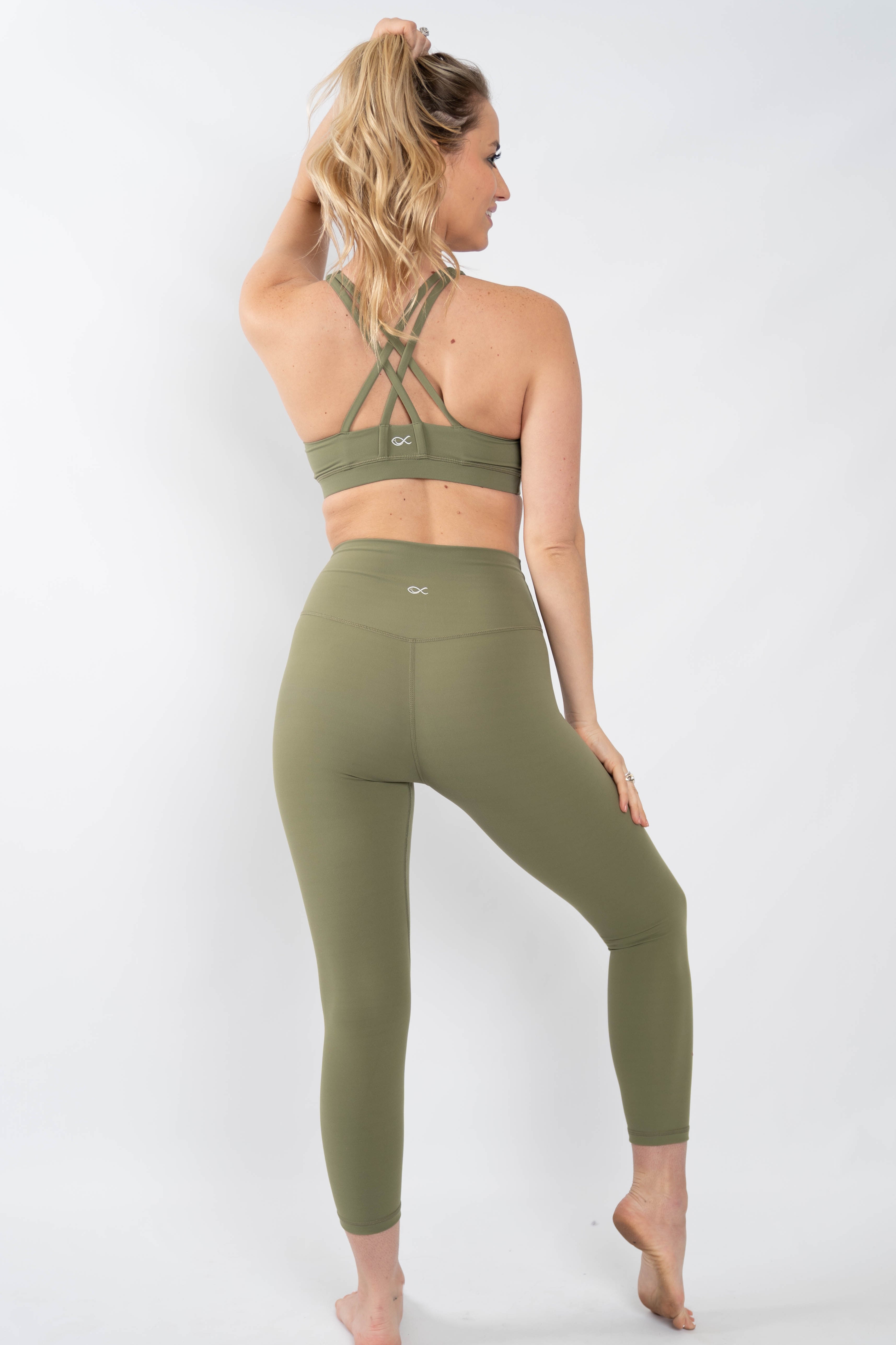 Bliss Leggings in Capulet Olive - Southern Athletica