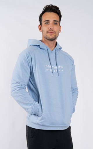 Men's Performance Hoodie in Serenity - Southern Athletica