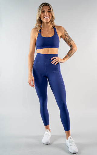 Bliss Legging 23" With Pockets in Blueprint