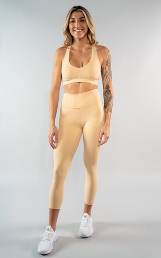 Prominent Sports Bra in Honey Peach