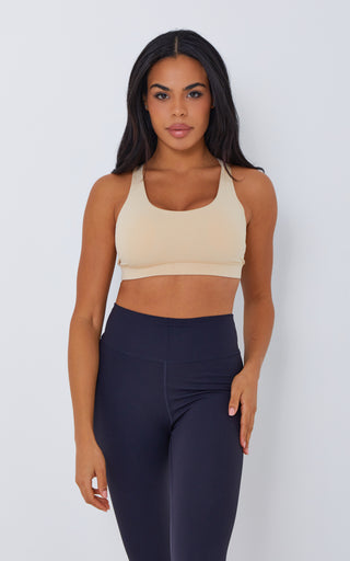 Beyond V2 Sports Bra in Honey Peach